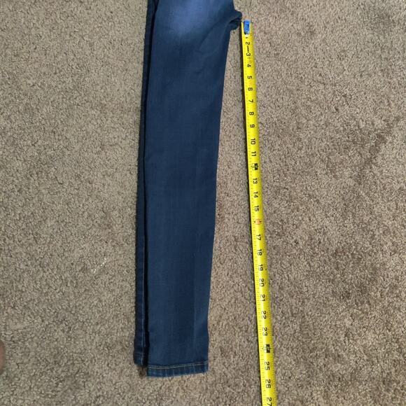 7 For All Mankind Jeans Womens 12 ( 22 x 26 ) Dark Blue Skinny Pants - Picture 11 of 13